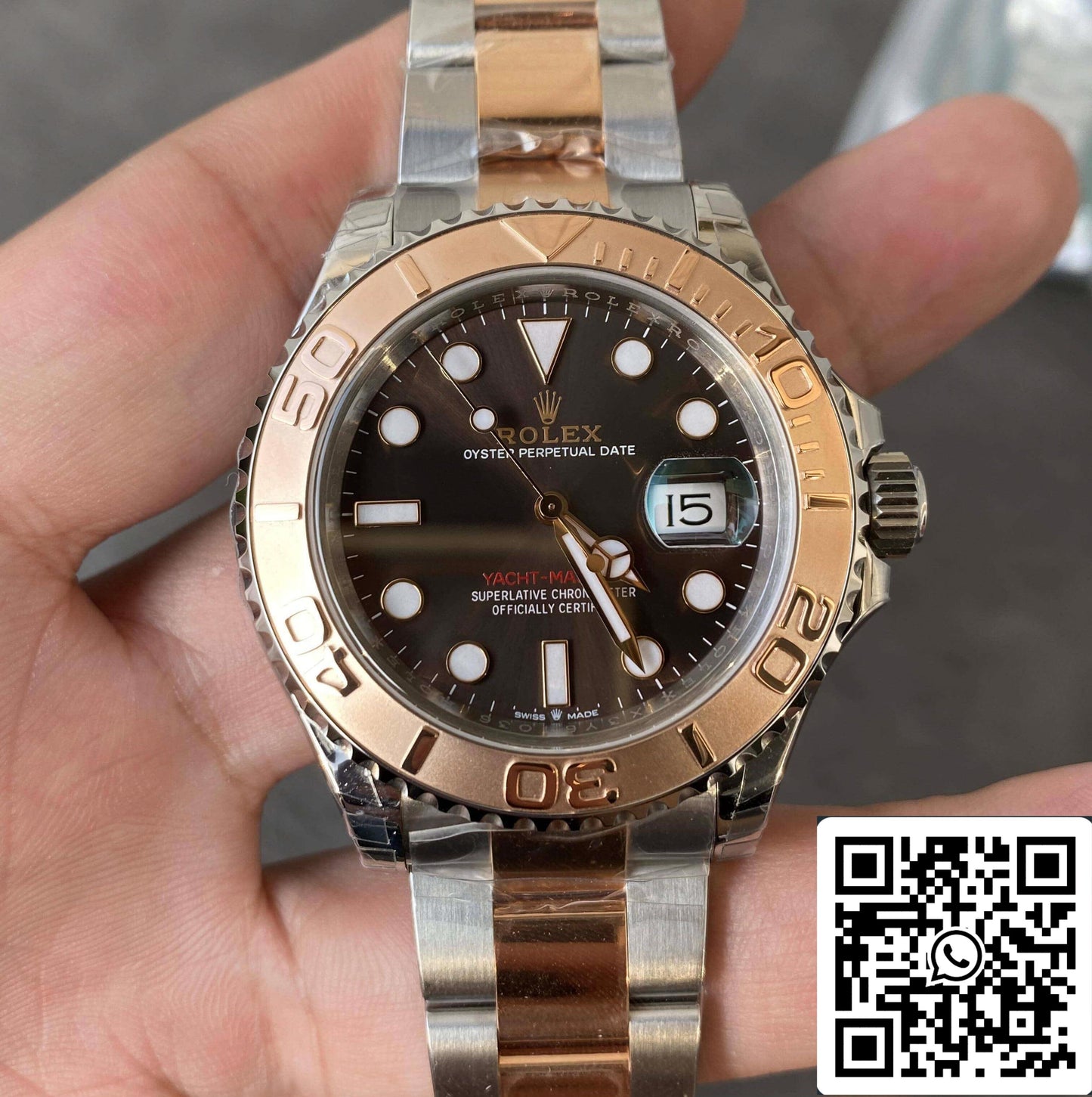 Rolex Yacht Master M126621-0001 1:1 meilleure édition VS cadran chocolat d'usine