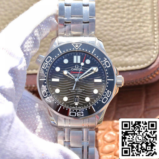 Omega Seamaster Diver 300M 210.30.42.20.01.001 1:1 Best Edition VS Factory, schwarzes Zifferblatt