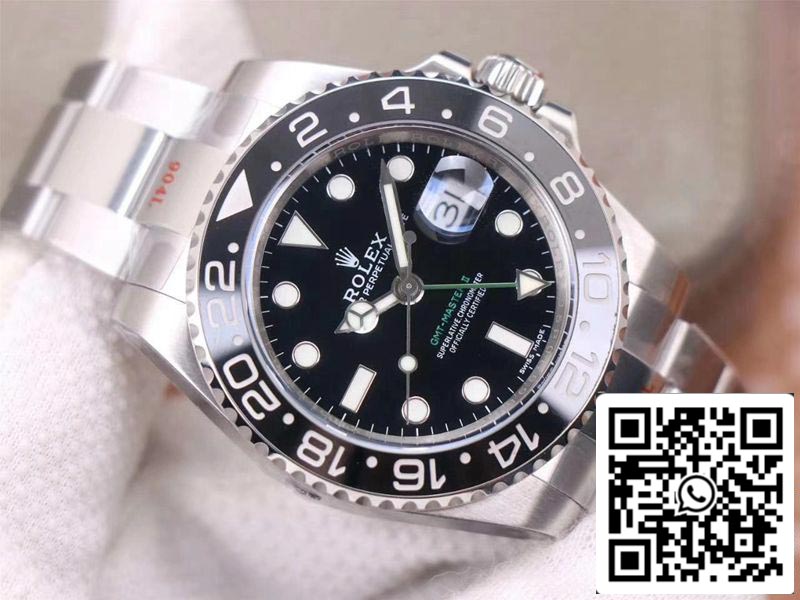 Rolex GMT Master II 116710LN-78200 1:1 Best Edition Noob Factory V11 Black Dial Swiss ETA3186