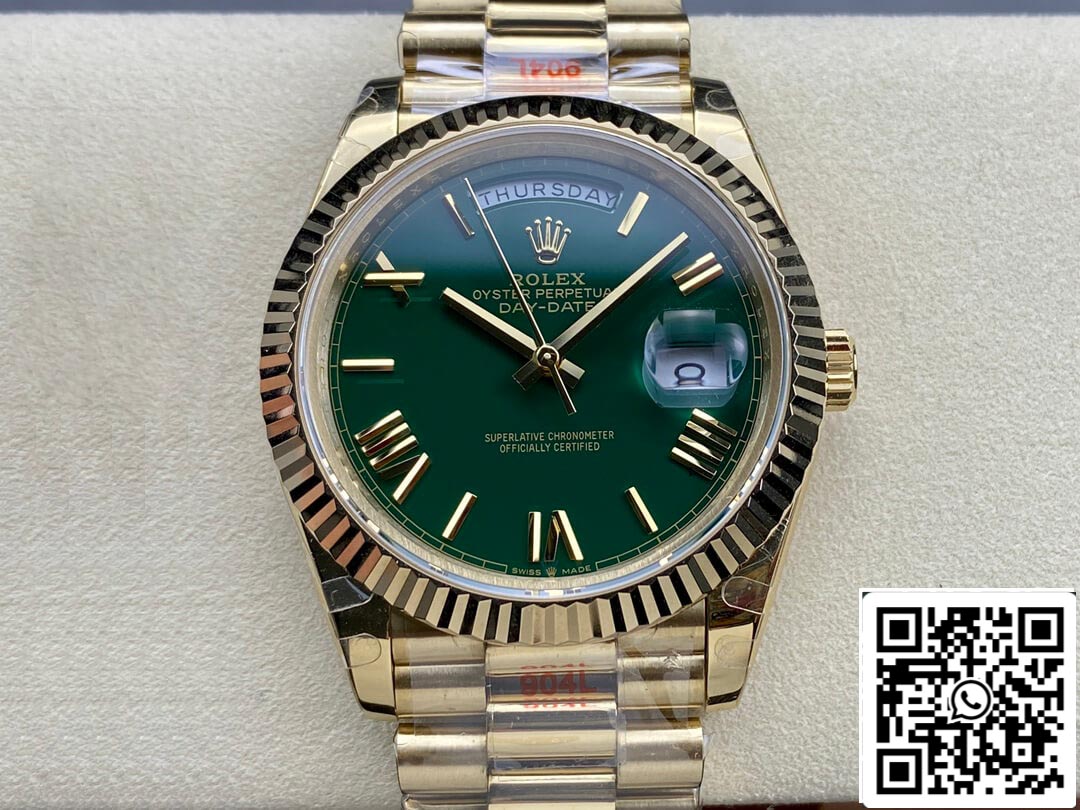 Rolex Day Date M228238-0061 1:1 Best Edition GM Factory, grünes Zifferblatt