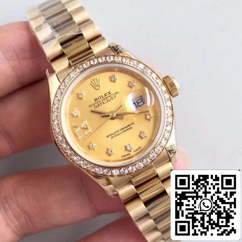 Rolex Lady Datejust 28 mm 279138RBR 1: 1 Meilleure édition suisse ETA2824 enveloppée d'or