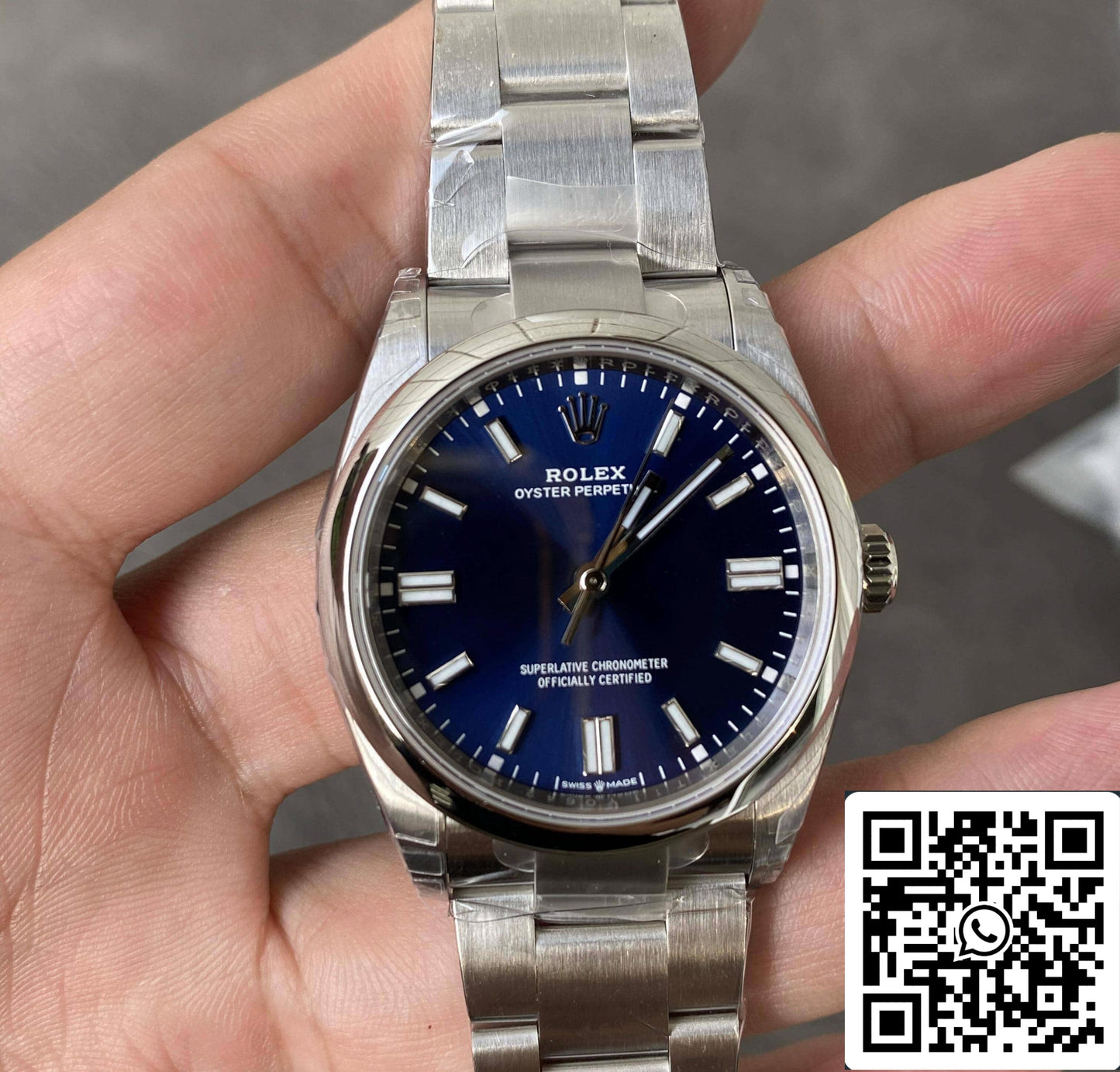 Rolex Oyster Perpetual M126000-0003 36MM 1:1 Meilleure édition VS Cadran bleu d'usine