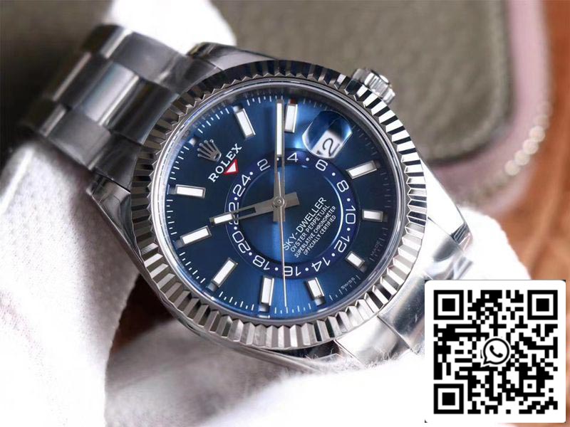 Rolex Sky Dweller M326934-0003 Meilleure édition 1:1 Noob Factory Cadran bleu