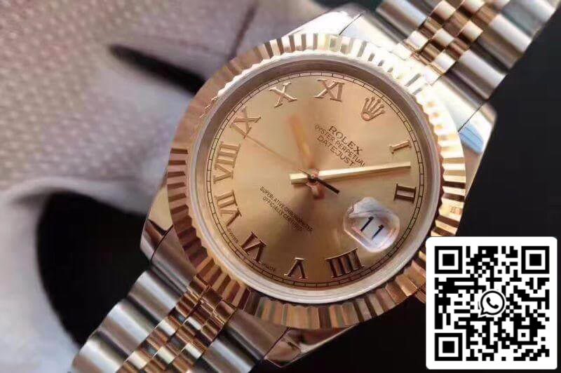 Rolex Datejust 41 126333-007 1: 1 Meilleure édition suisse ETA2836-2 Bracelet en acier inoxydable bicolore enveloppé d'or