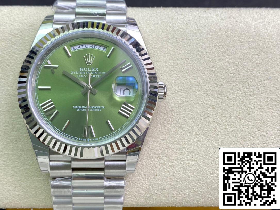 Rolex Day Date M228239-0033 1:1 Best Edition EW Factory Olive Green Dial