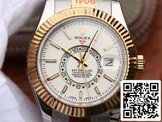 Rolex Sky Dweller M326933-0009  Best 1:1 Edition Noob Factory White dial