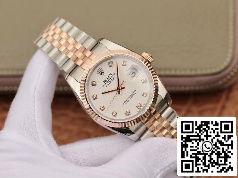 Rolex Datejust 36 mm Edelstahl zweifarbig GM Factory 1:1 Best Edition 18 Karat Gold umwickelt Schweizer ETA3135