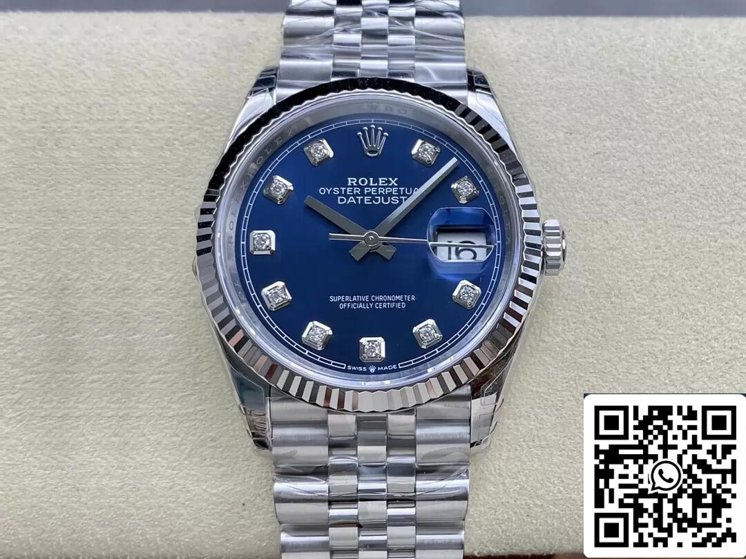 Rolex Datejust M126234-0037 36MM 1:1 Meilleure édition VS Cadran diamant d'usine