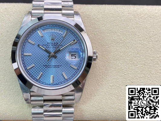 Rolex Day Date M228206-0004 1:1 Meilleure édition EW Factory Cadran bleu clair