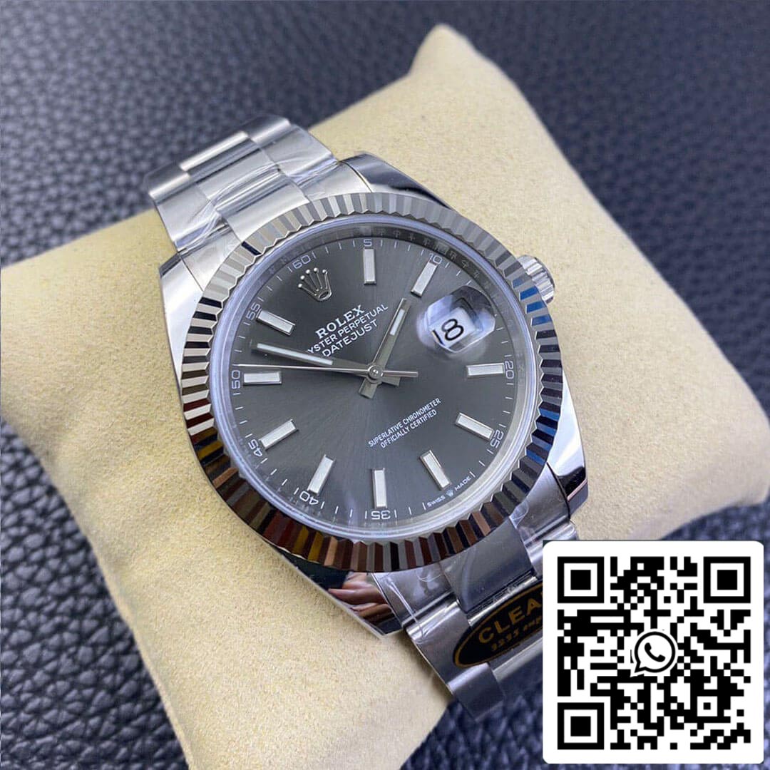 Rolex Datejust M126334-0013 1:1 Best Edition Clean Factory Graues Zifferblatt