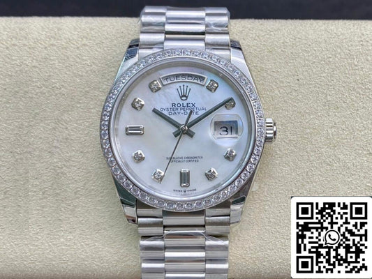 Rolex Day Date 128396TBR-0005 1:1 Best Edition EW Factory Fritillary Dial