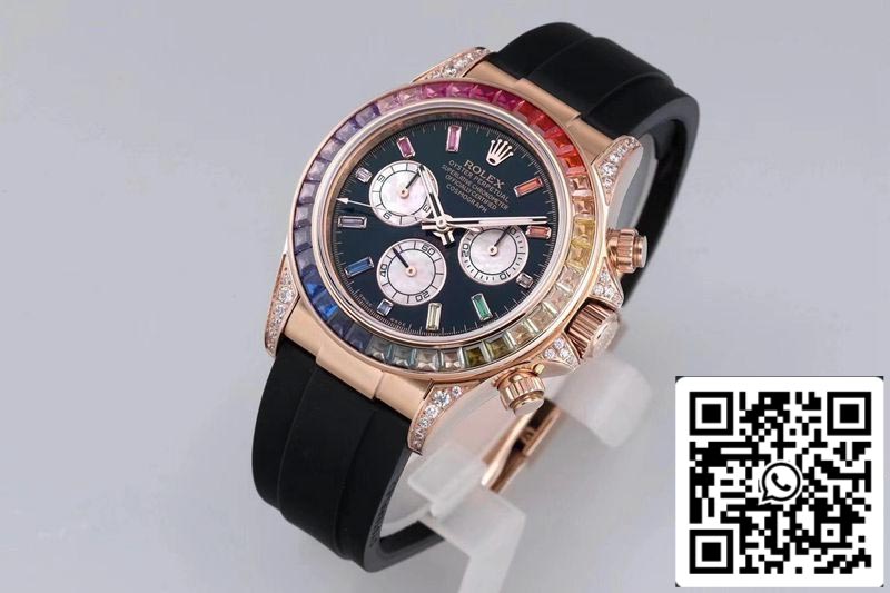 Rolex Daytona 116595RBOW 1:1 Meilleure édition BL Factory Or Rose Suisse ETA4130