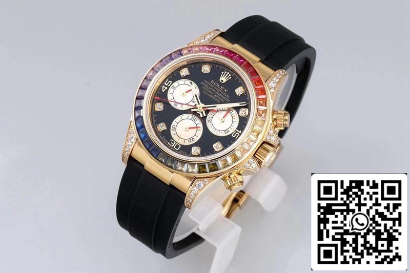 Rolex Daytona 116598RBOW 1:1 Meilleure édition BL Factory Or jaune Suisse ETA4130