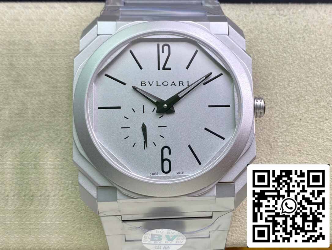 Bvlgari Octo Finissimo 103011 40MM 1:1 Best Edition BV Factory Silbernes Zifferblatt