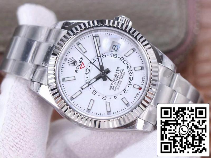 Rolex Sky Dweller M326934-0001 Meilleure édition 1:1 Noob Factory Cadran blanc