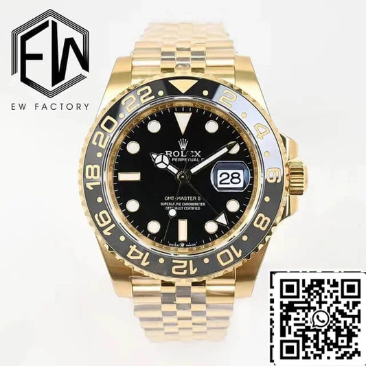 Rolex GMT Master II M126718grnr-0001 1:1 Meilleure édition EW Factory Cadran noir