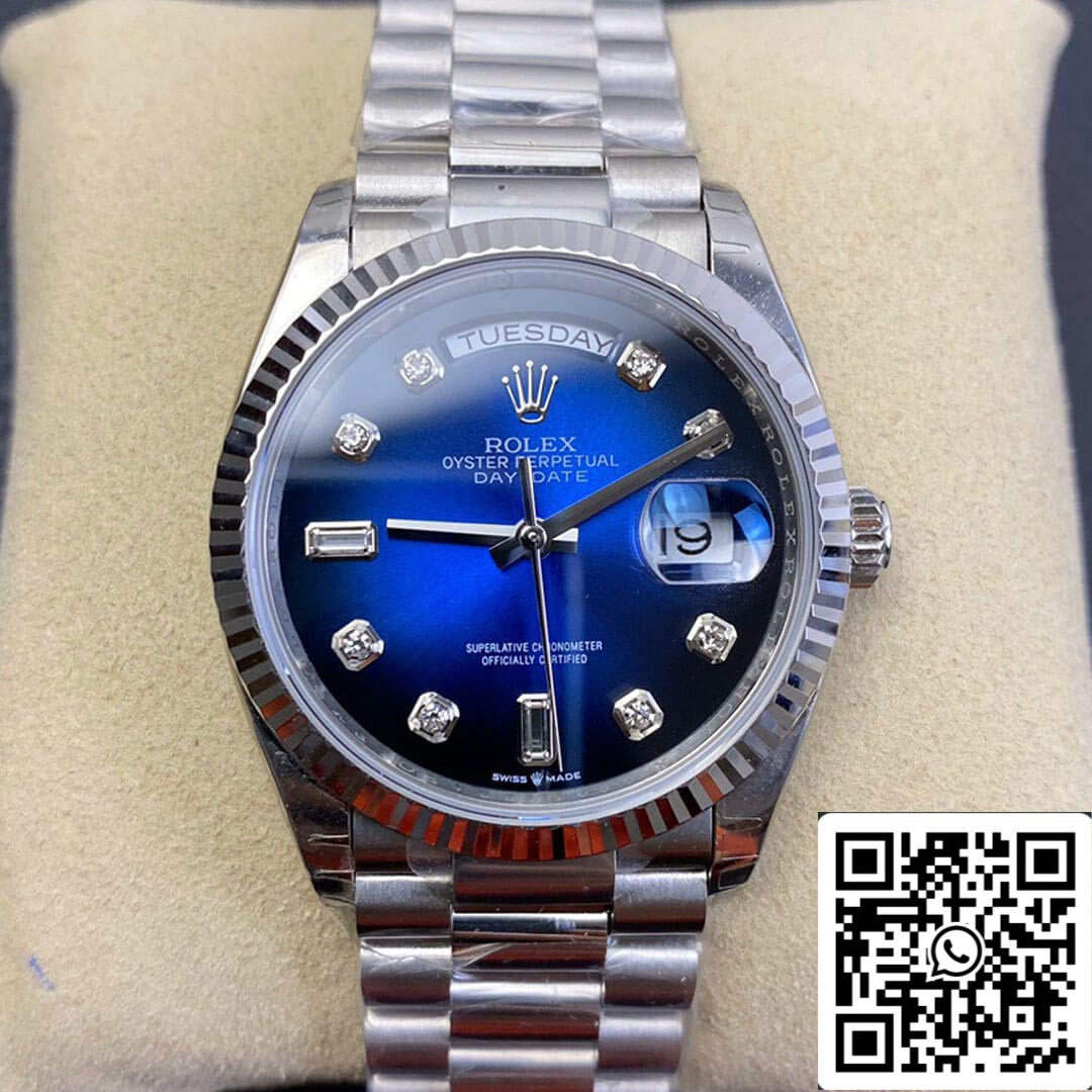 Rolex Day Date M128239-0023 1:1 Best Edition EW Factory Gradient Blue Dial