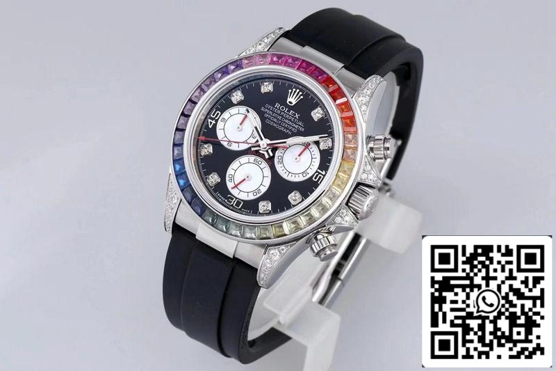 Rolex Daytona 116599RBOW 1:1 Meilleure édition BL Factory Cadran noir Suisse ETA4130