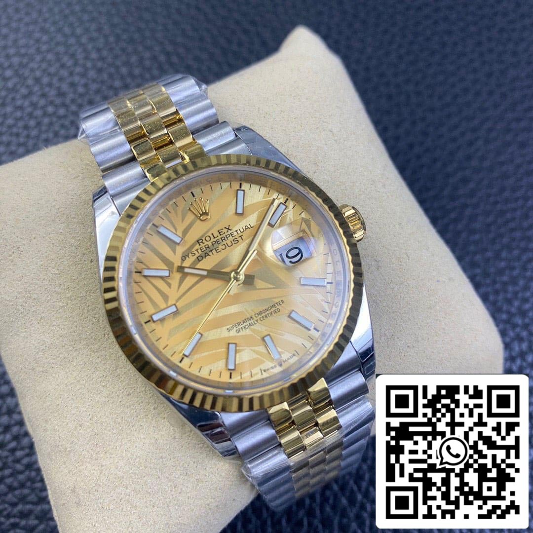 Rolex Datejust M126233-0037 1:1 Best Edition EW Factory Yellow Gold