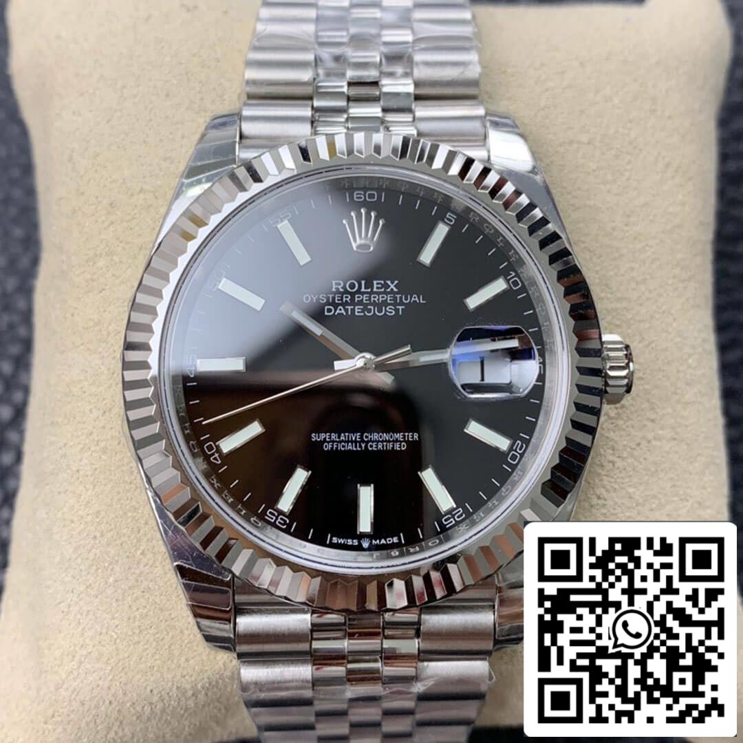 Rolex Datejust M126334-0018 1:1 Best Edition EW Factory Schwarzes Zifferblatt