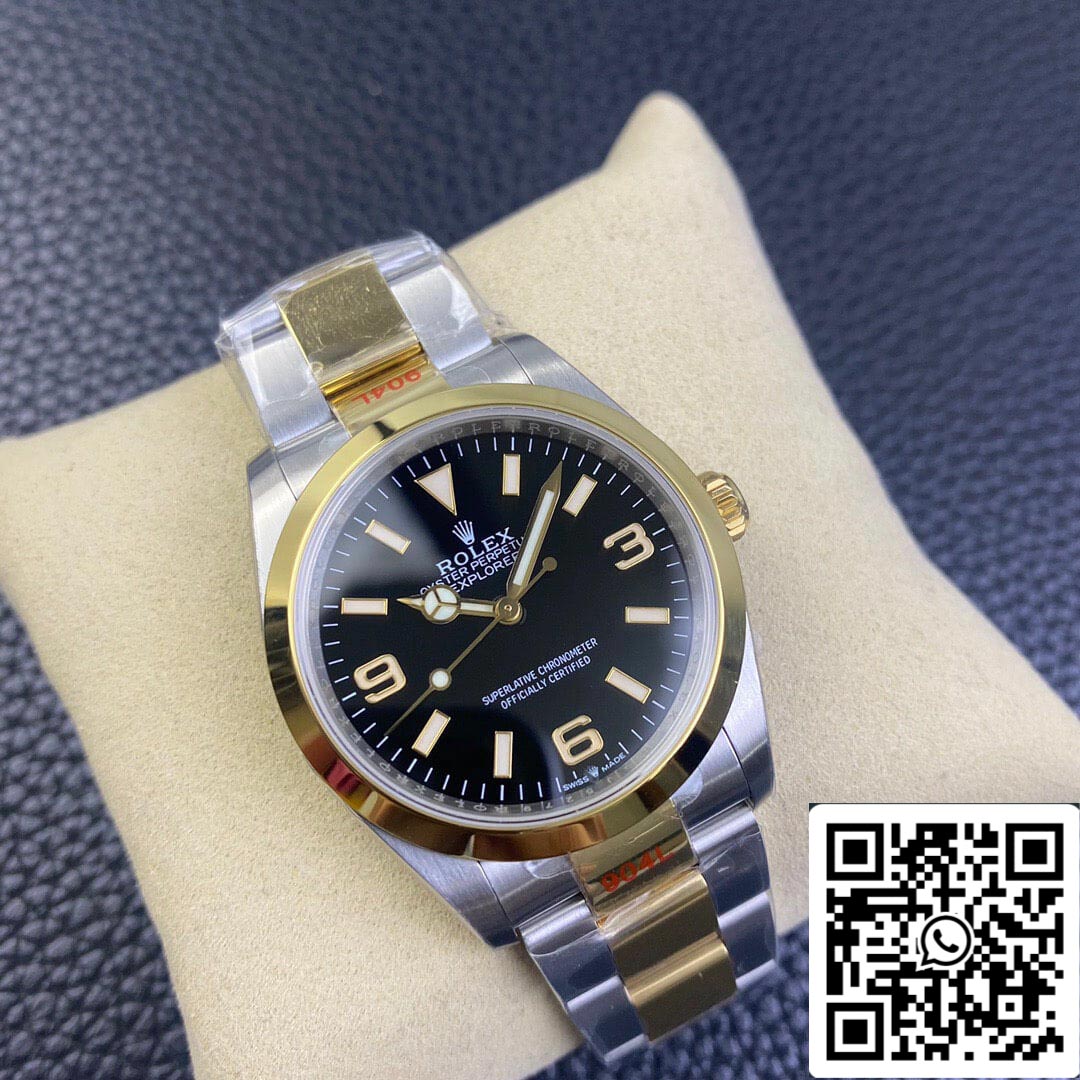 Rolex Explorer M124273-0001 1:1 Meilleure édition EW Factory Or jaune