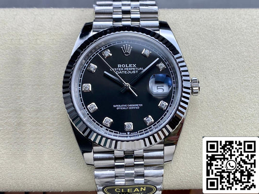 Rolex Datejust M126334-0012 1:1 Meilleure édition Clean Factory Cadran noir