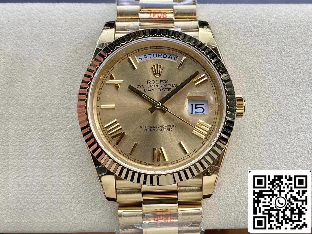 Rolex Day Date M228238-0006 1:1 Best Edition GM Factory Gold Dial