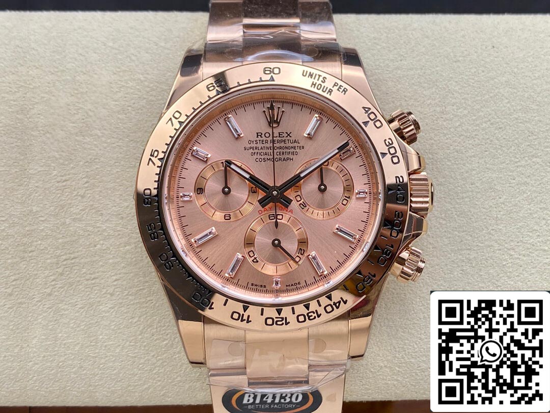 Rolex Daytona M116505-0012 1:1 Meilleure édition BT Factory Or rose