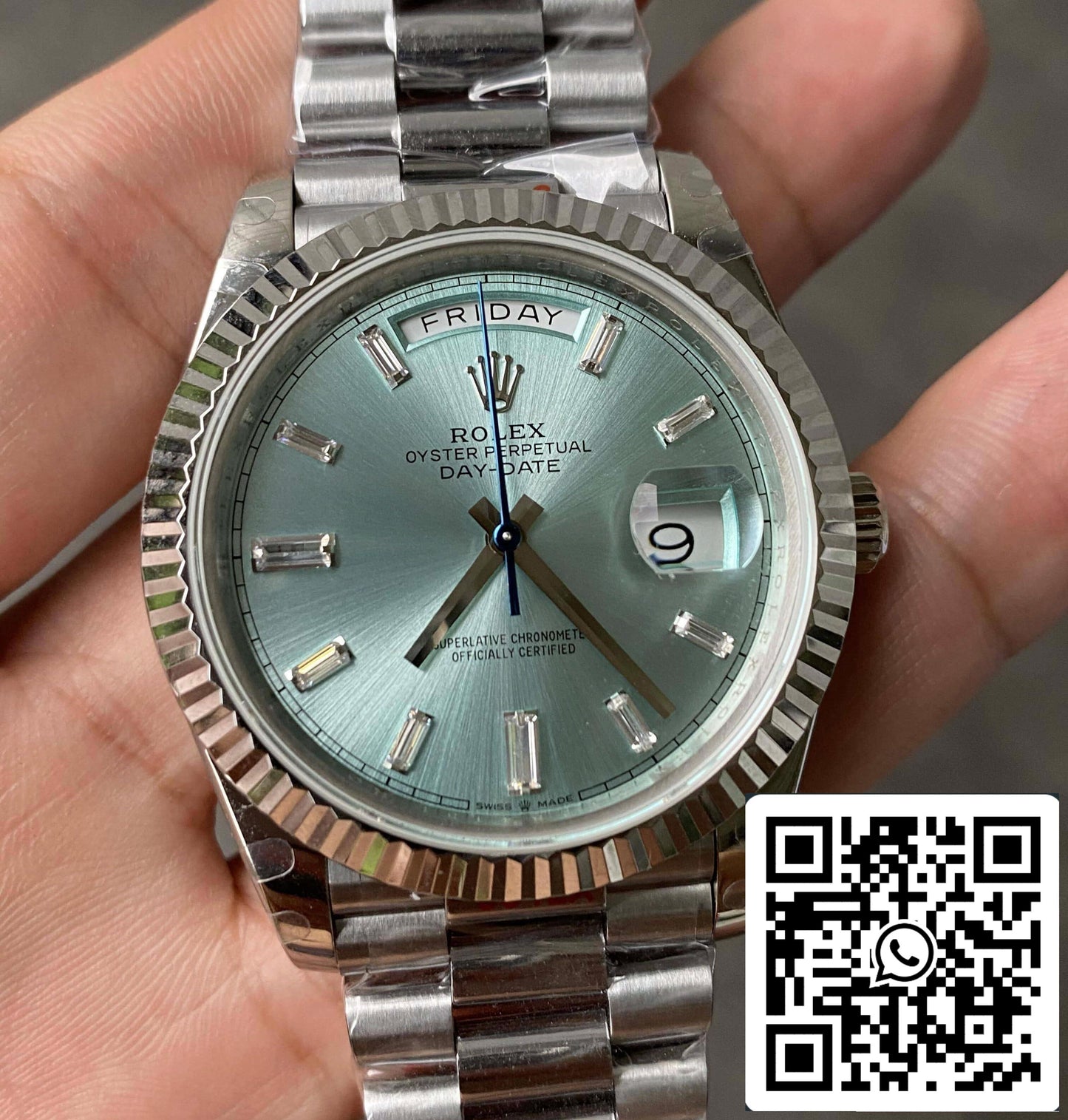 Rolex Day Date M228236-0006 1:1 Meilleure édition GM Factory Cadran bleu