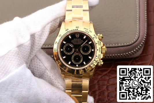 Rolex Daytona Cosmograph M116508-0004 1:1 Meilleure édition JH Factory Cadran noir