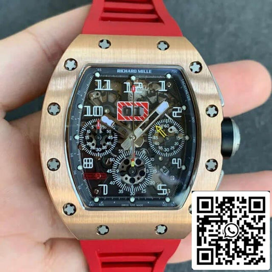 Richard Mille RM011 1:1 Best Edition KV Factory Roségold-Rotarmband