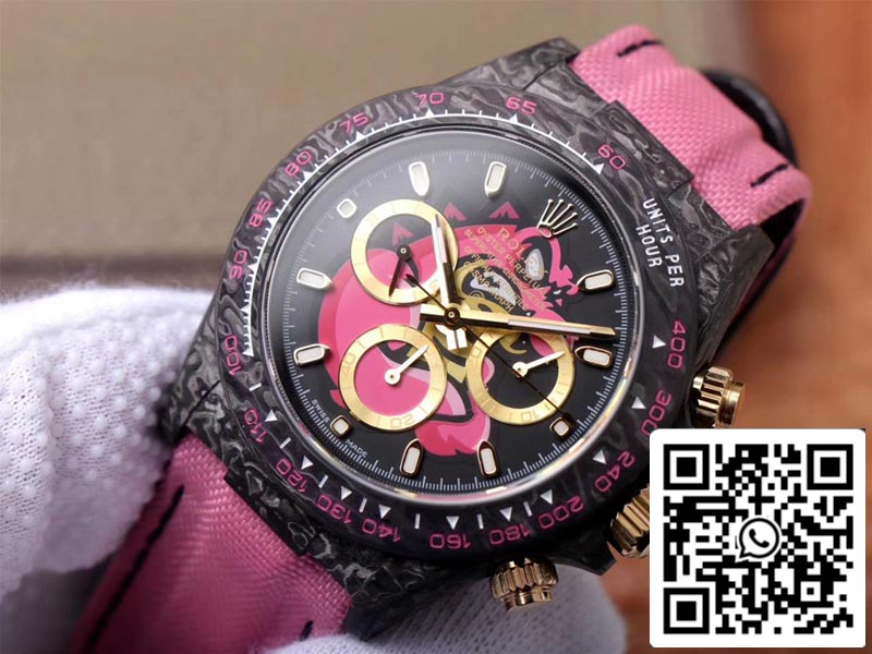 Rolex Daytona Cosmos Pink Exploded Dragon 1:1 Meilleure édition WWF Factory Swiss ETA7750