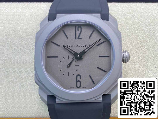 Bvlgari Octo Finissimo 1:1 Meilleure édition BV Factory V2 Bracelet en caoutchouc