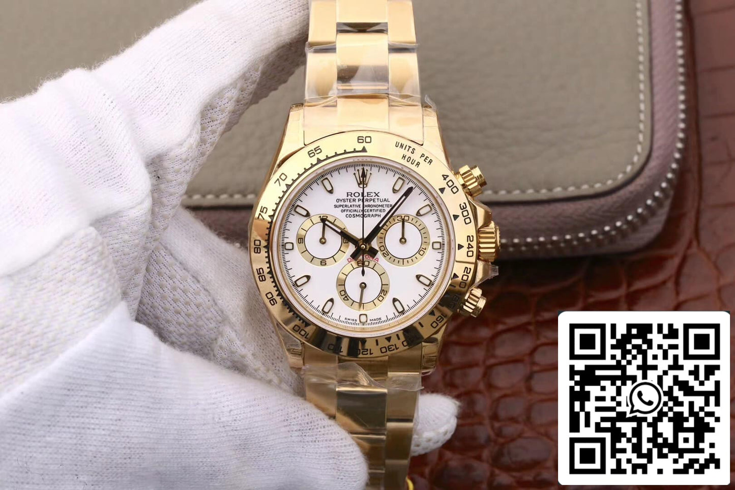 Rolex Daytona Cosmograph M116508-0001 1:1 Meilleure édition JH Factory Cadran blanc