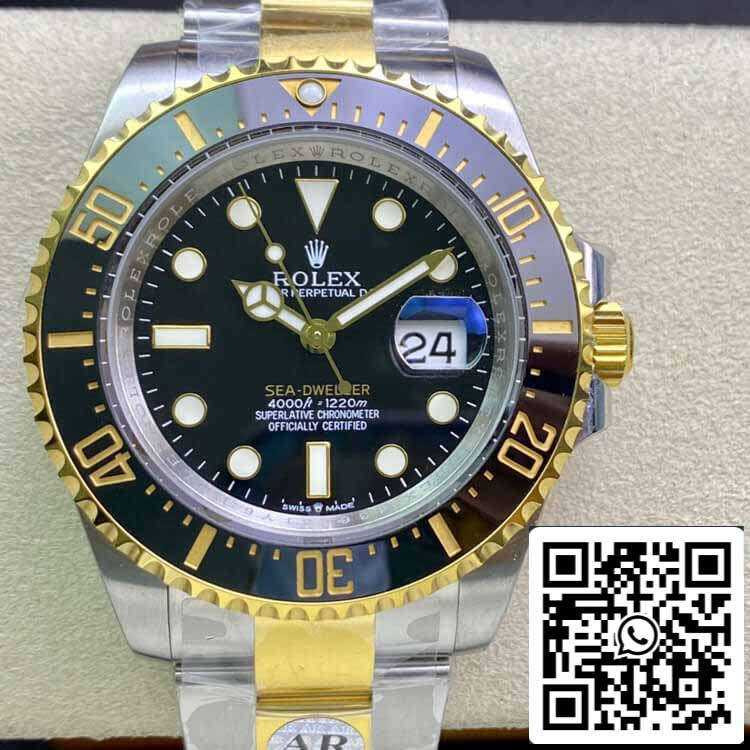 Rolex Sea Dweller M126603-0001 1:1 Meilleure édition AR Factory Cadran noir