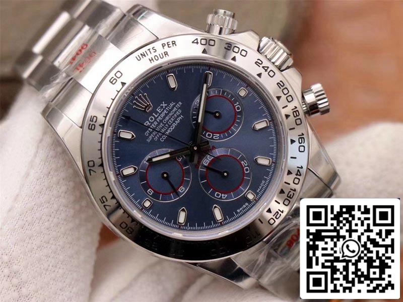 Rolex Daytona Cosmograph 116509-78599 1:1 Meilleure édition Noob Factory Cadran bleu Suisse ETA4130