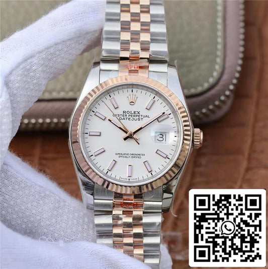 Rolex Datejust M126231-0017 36MM 1:1 Best Edition GM Factory White Dial