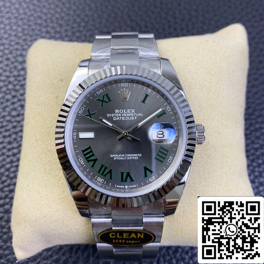 Rolex Datejust M126334-0021 41 mm Cadran Wimbledon Clean Factory