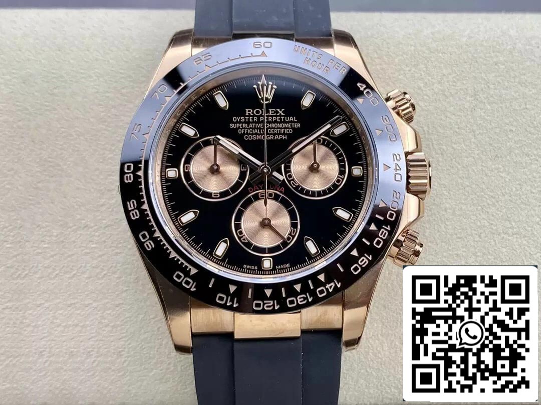 Rolex Cosmograph Daytona M116515LN-0017 1:1 Meilleure édition Clean Factory Cadran noir