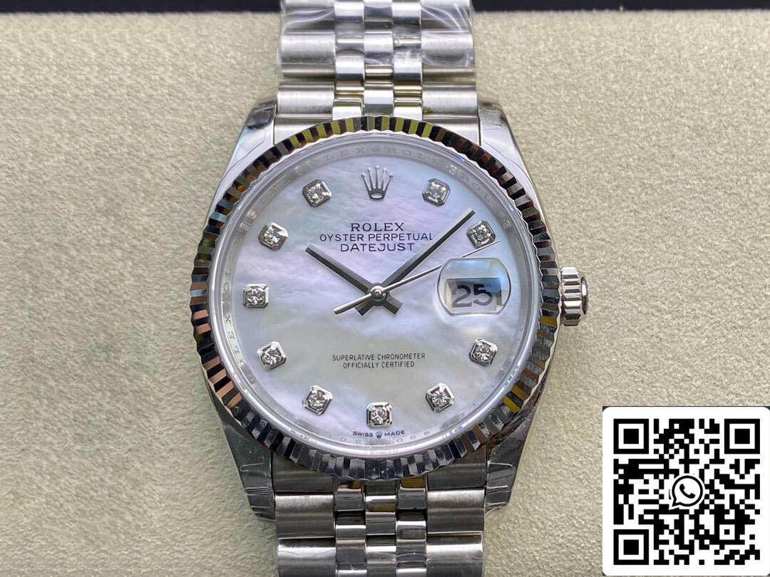 Rolex Datejust 178384-NG-63160 31MM 1:1 Meilleure édition EW Factory Cadran blanc argenté