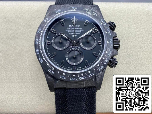 Rolex Daytona Cosmograph Diw Version personnalisée 1: 1 Meilleure édition Noob Factory Cadran noir