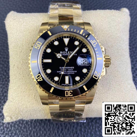 Rolex Submariner 116618LN-97208 1:1 Best Edition Clean Factory Schwarzes Zifferblatt