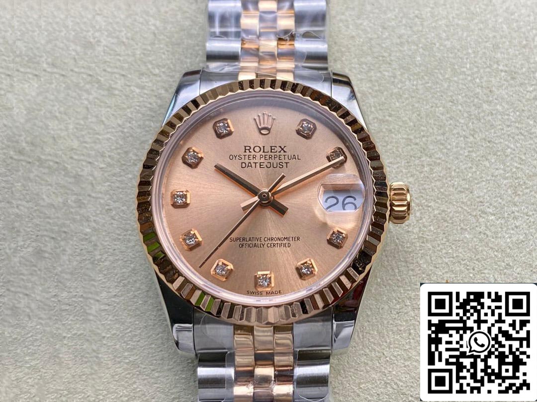 Rolex Datejust M278271-0024 31MM 1:1 Best Edition EW Factory Rose Gold Dial