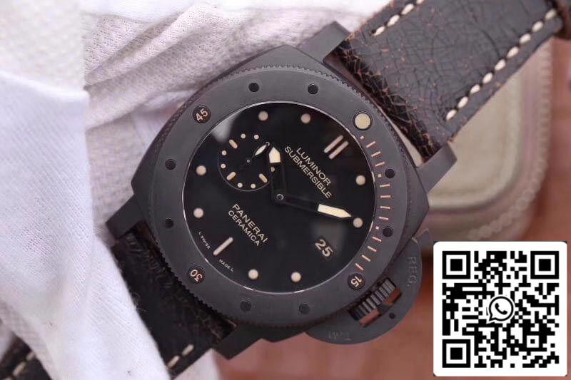 Panerai Luminor Submersible PAM508 VS Factory 1:1 Best Edition Swiss ETA P9000 Black Superlumed Dial