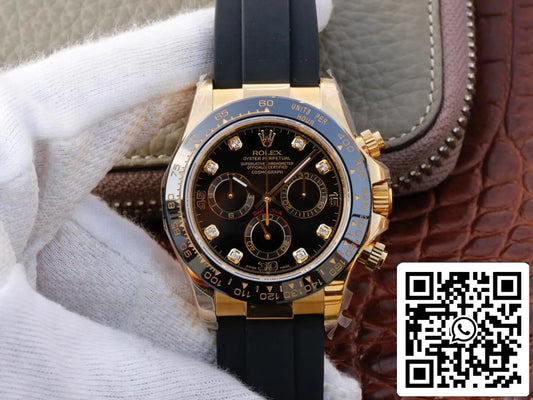 Rolex Daytona Cosmograph M116518ln-0046 1:1 Meilleure édition JH Factory Cadran noir