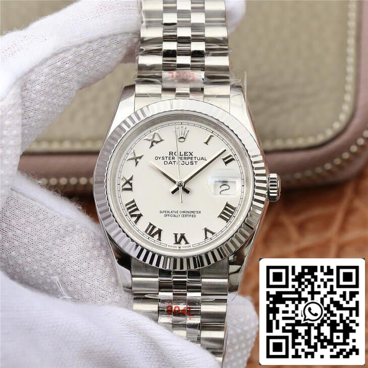 Rolex Datejust M126234-0025 1:1 Meilleure édition GM Factory Cadran blanc