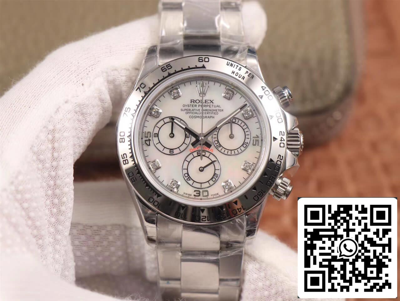 Rolex Daytona Cosmograph 116520-78590 1:1 Meilleure édition JH Factory Cadran diamant