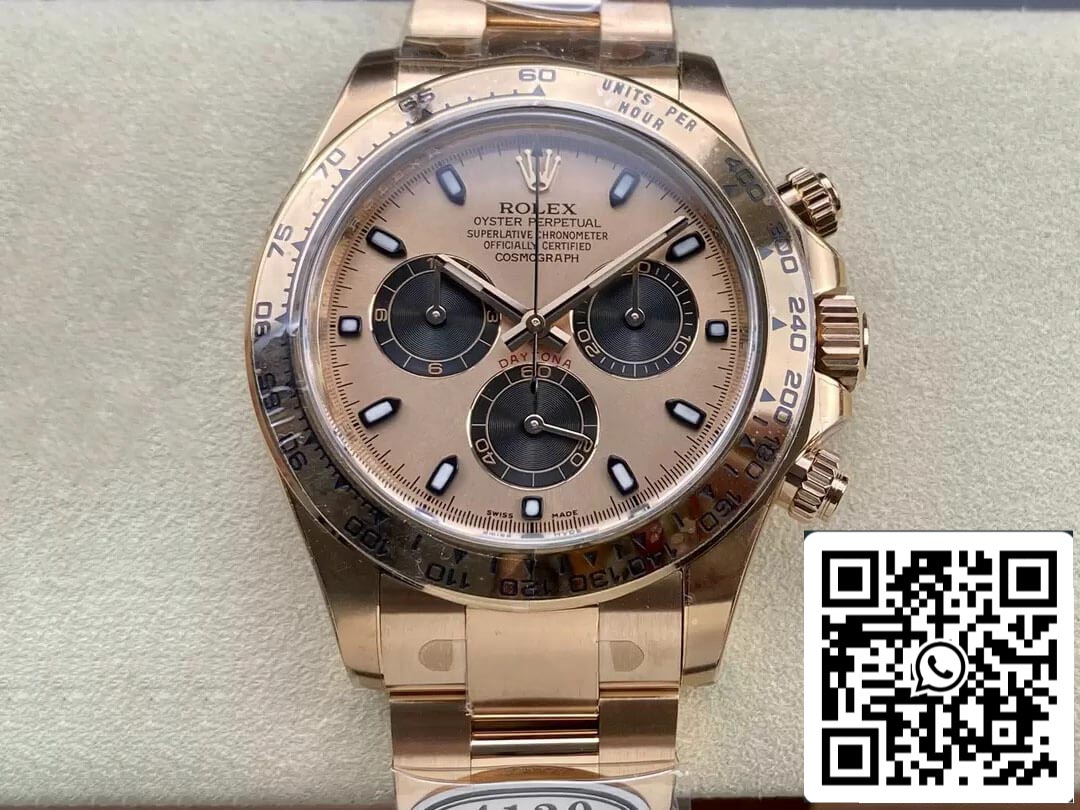 Rolex Cosmograph Daytona M116505-0009 1:1 Meilleure édition Clean Factory Or rose