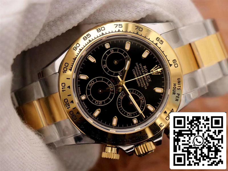 Rolex Daytona Cosmograph M116503-0004 1:1 Meilleure édition Noob Factory Cadran noir Suisse ETA4130