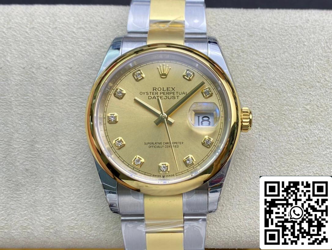 Rolex Datejust M126203-0018 1:1 Best Edition EW Factory Champagne Dial